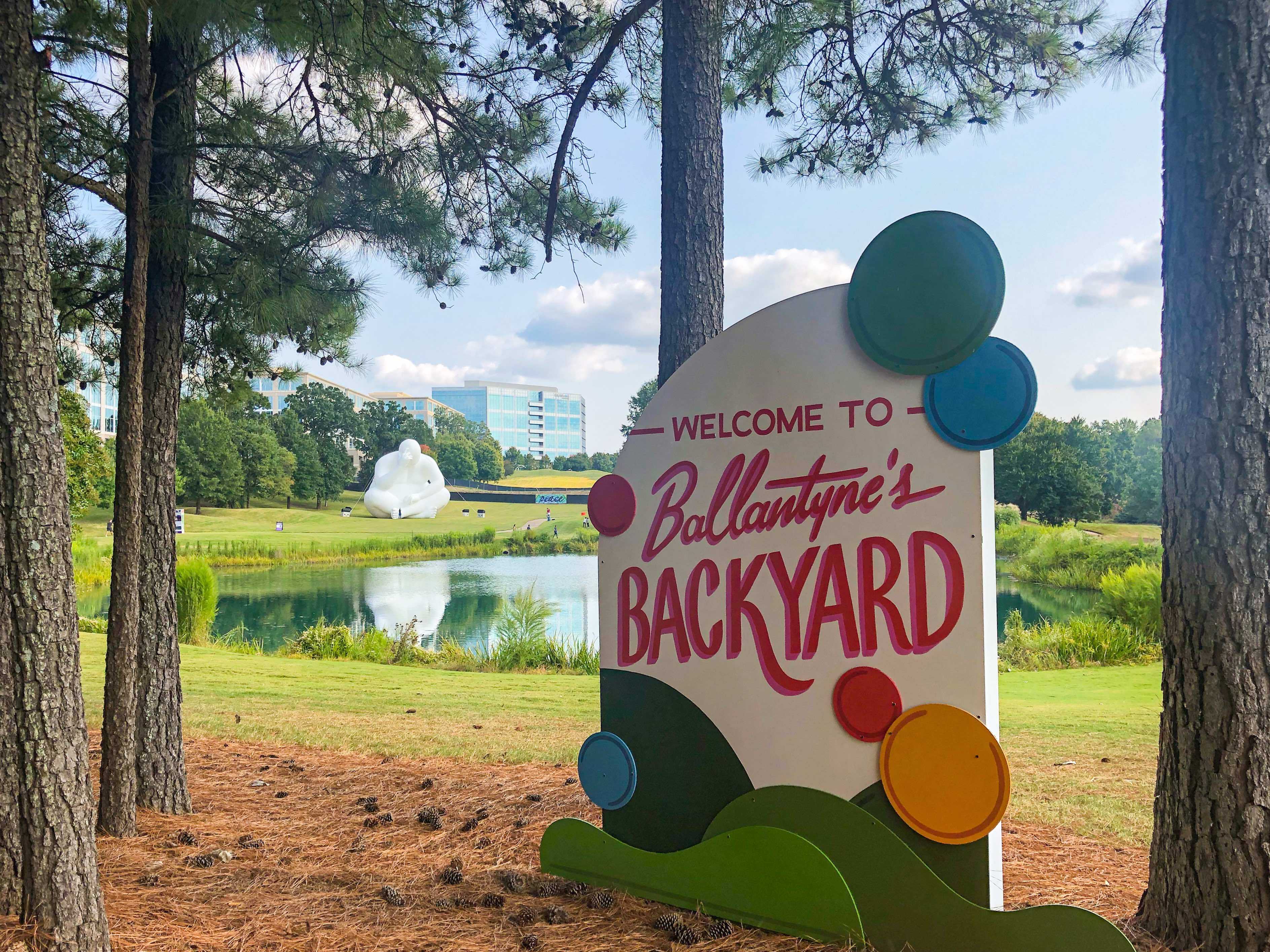 Selfie station in Ballantyne