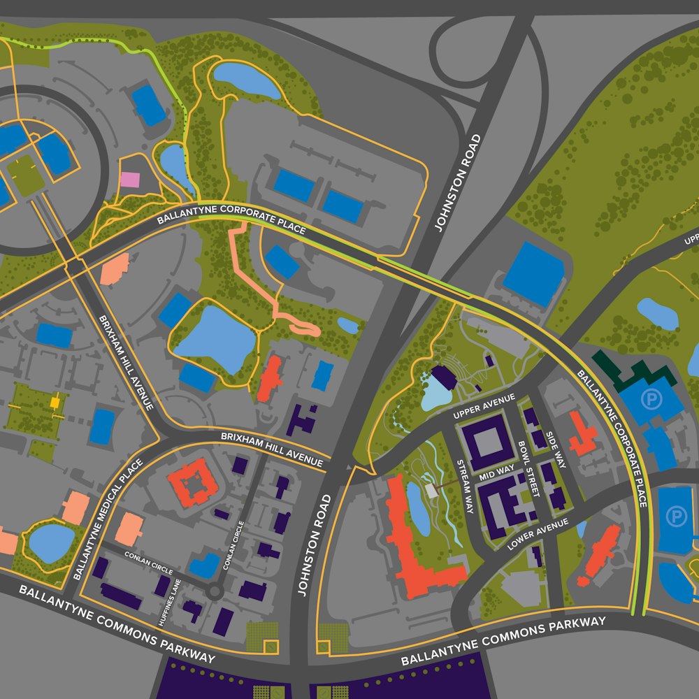 Campus map web visual