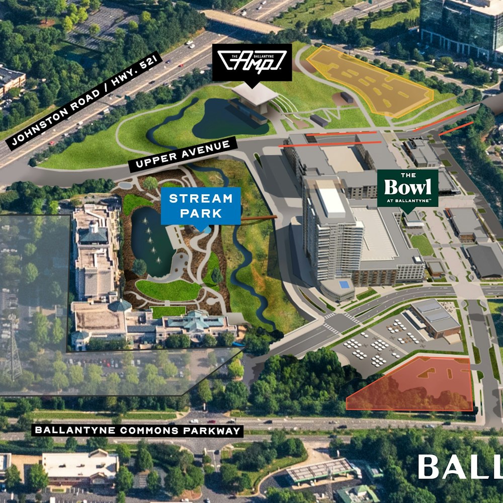 Parking stream park ballantyne