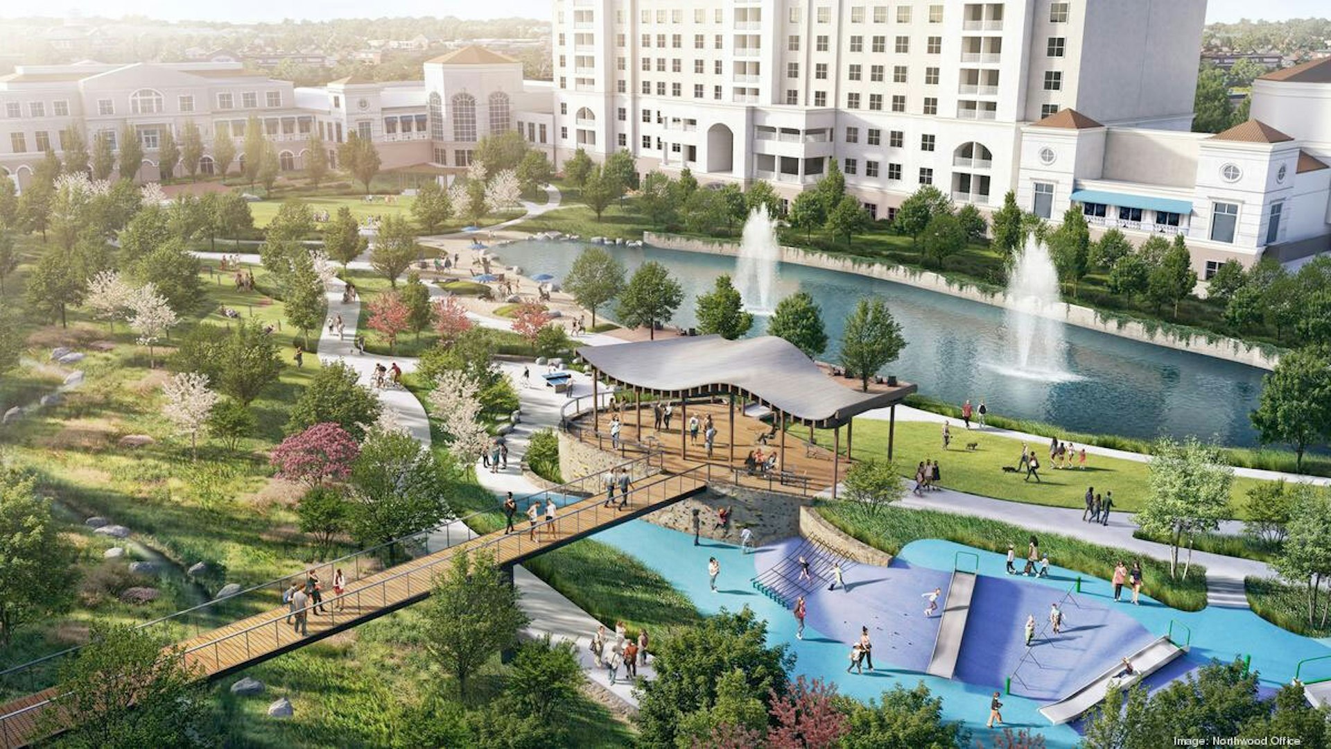 Rendering of Stream Park project
