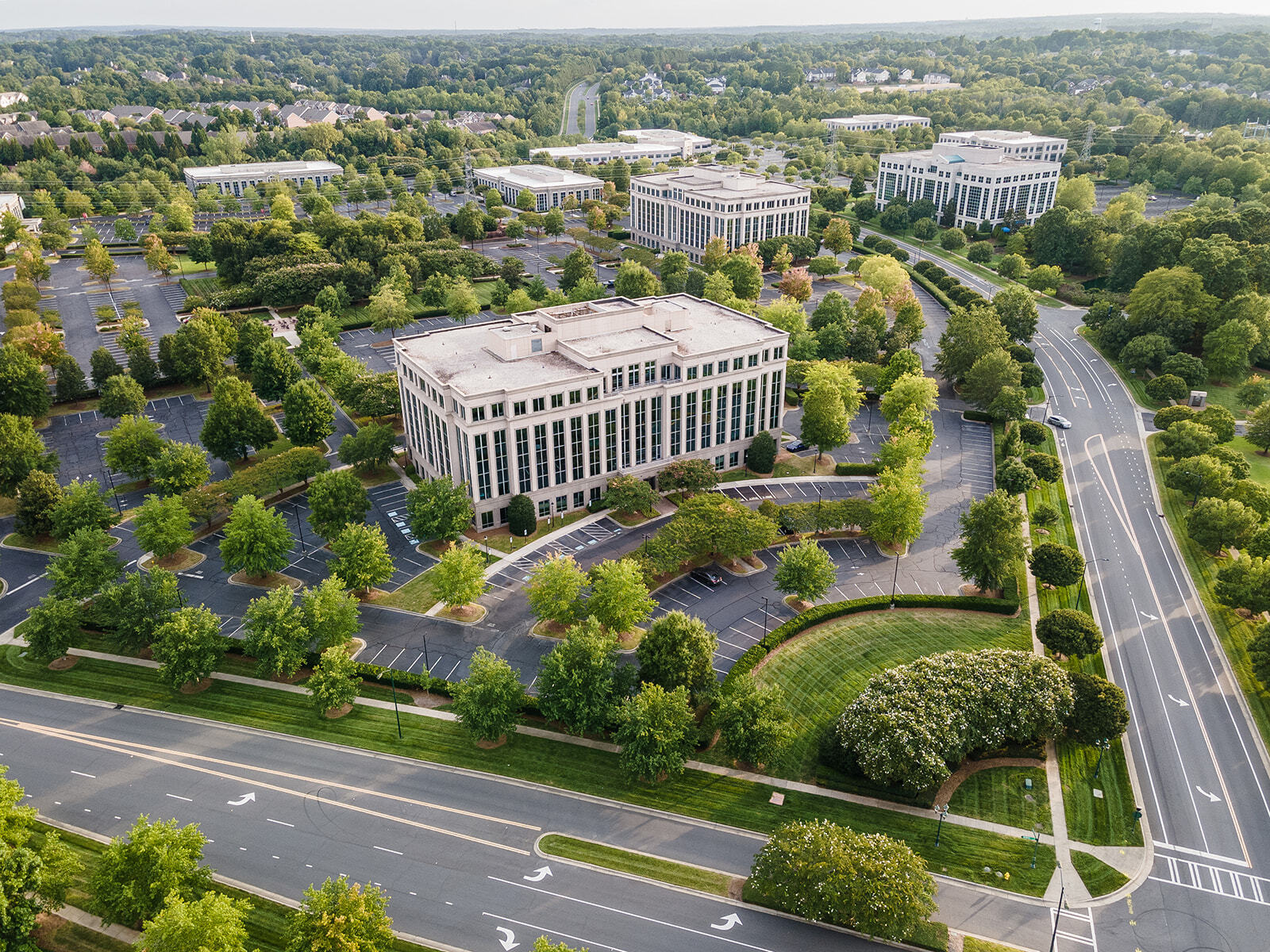 Aerial Brixham Green Three Building exterior on Ballantyne Campus4