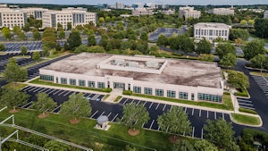 Drone view of Rushmore Four Building exterior on Ballantyne Campus2