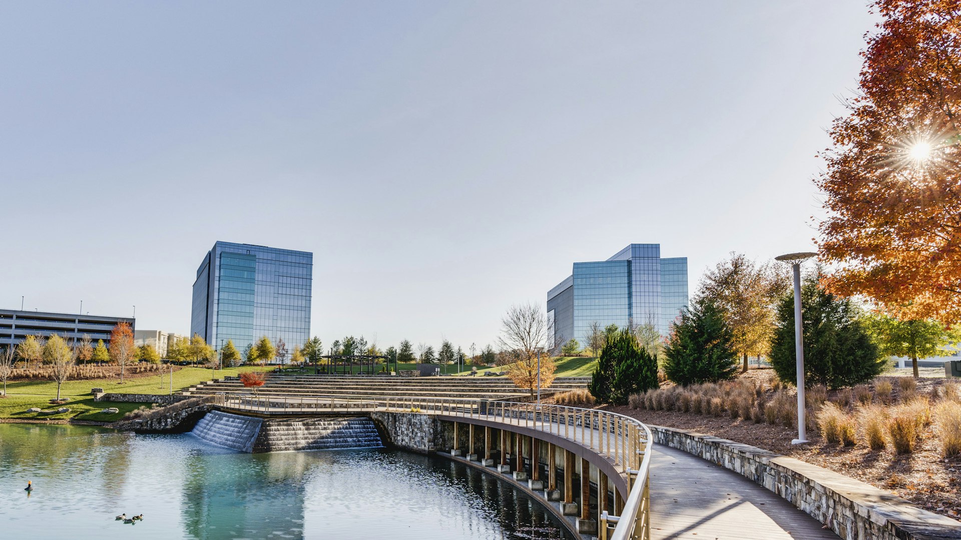 Franklin park pond exterior